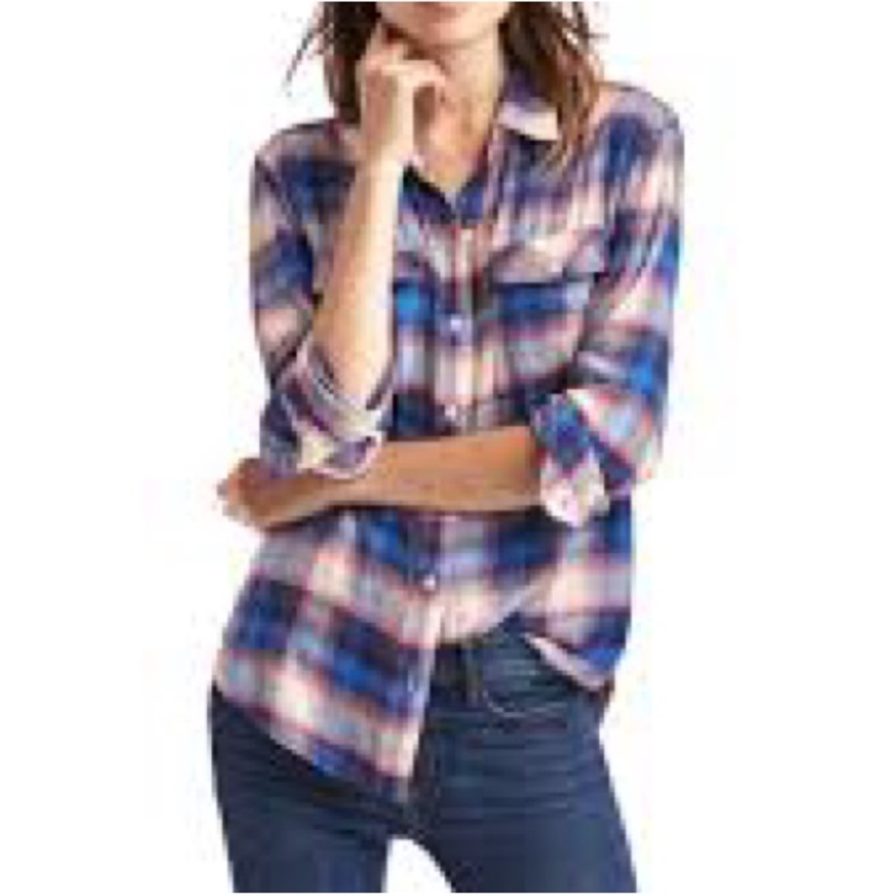 Women’s Gap + Pendleton plaid flannel shirt